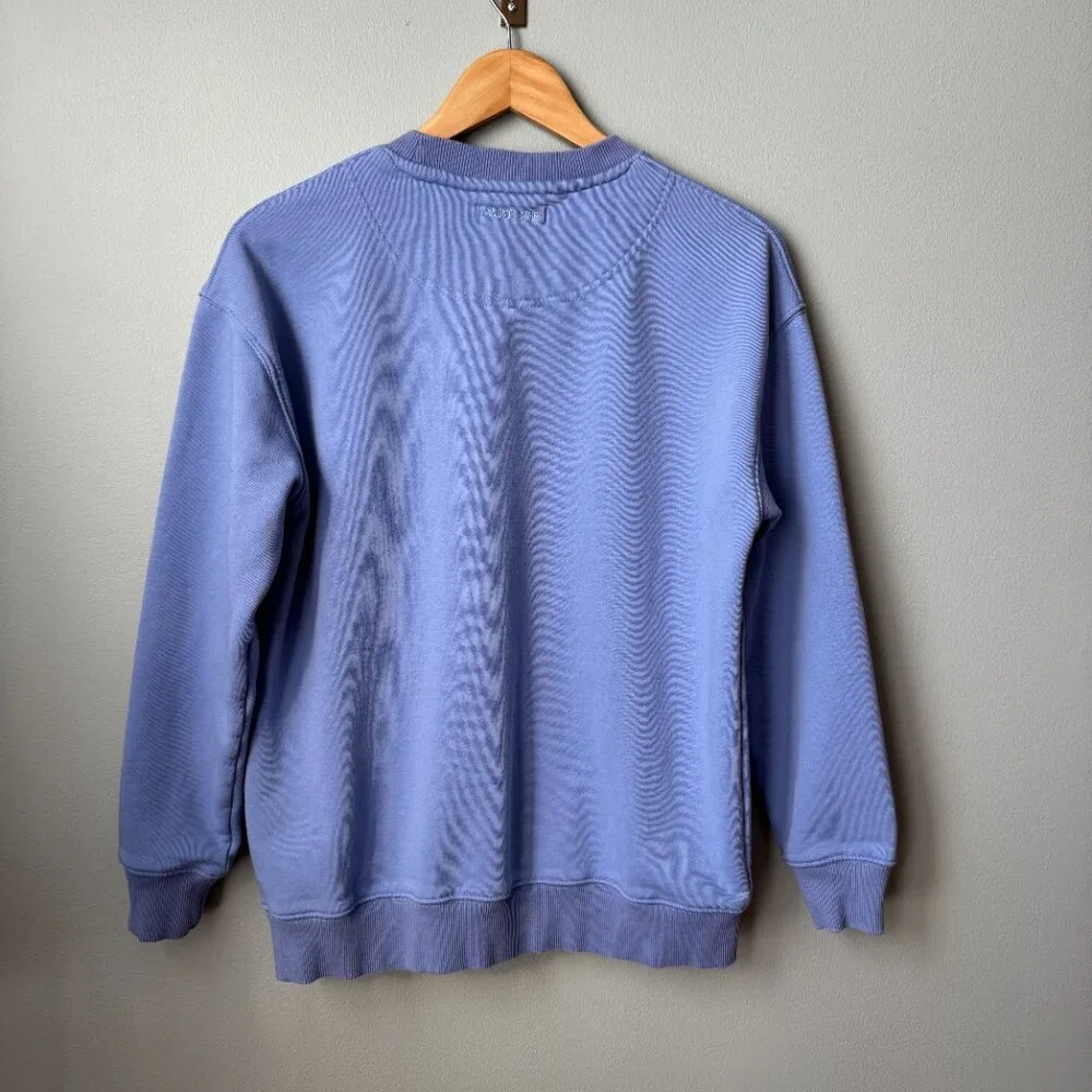 Anine Bing Tyler Sweatshirt Light Blue/White - Picture 5 of 17